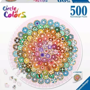 פאזל עגול 500 חלקים - דונאטס - ravensburger