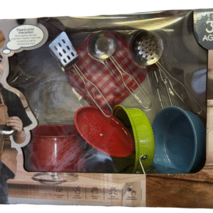 סט כלי מטבח ממתכת- 8 חלקים צבעוני