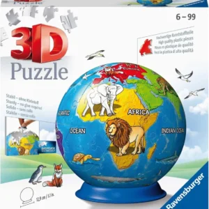 פאזל תלת מימד - כדור הארץ ובעלי חיים 73 חלקים - Ravensburger