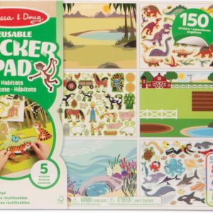 חוברת מדבקות רב פעמיות - סביבה מבית מליסה ודאג melissa and doug