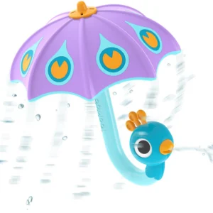 מטריית טווס מתיזה מים בצבע סגול מבית Yookidoo