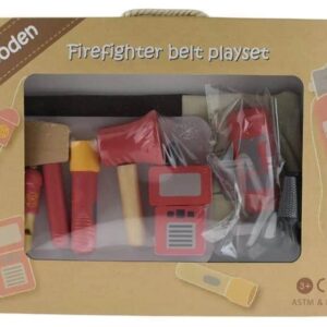 ערכת כבאי מעץ ובד מבית Linda Toys לינדה טויז
