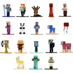 סט 18 דמויות מתכת מהעולם של מיינקראפט Minecraft מבית Jada- סדרה 14
